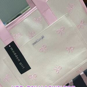 Madden Girl Blush Pink and Cream Tote